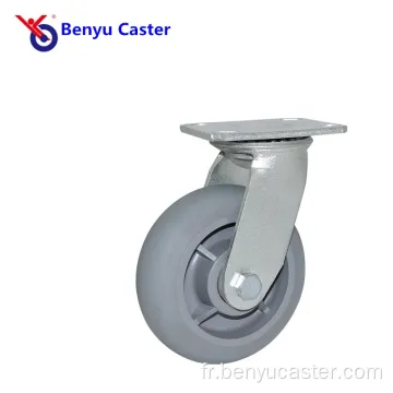 Couleur gris robuste TPR Caster Wheel